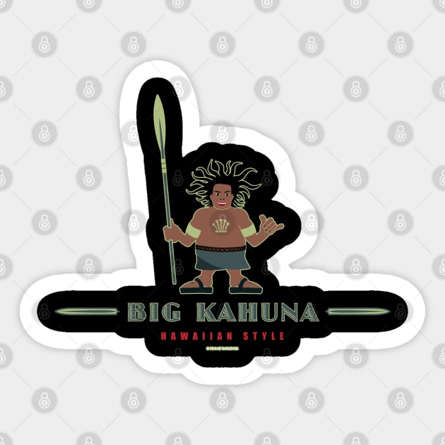 Big Kahuna Sticker by PauHanaDesign